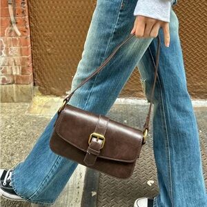 Brandy Melville Brown Buckle Bag